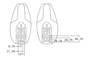Top view - width